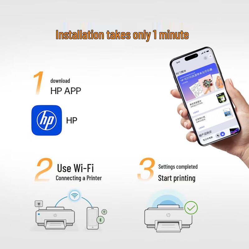 HP Smart Tank 728 Wireless All-in-One Color Printer CN plug (adapter included)