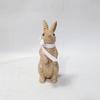 Osterhase Figur Harz Rattan Gewebt Kaninchen Statue Dekorative Handwerkskunst Zubehör für Innen Außen Garten Hof Dekor