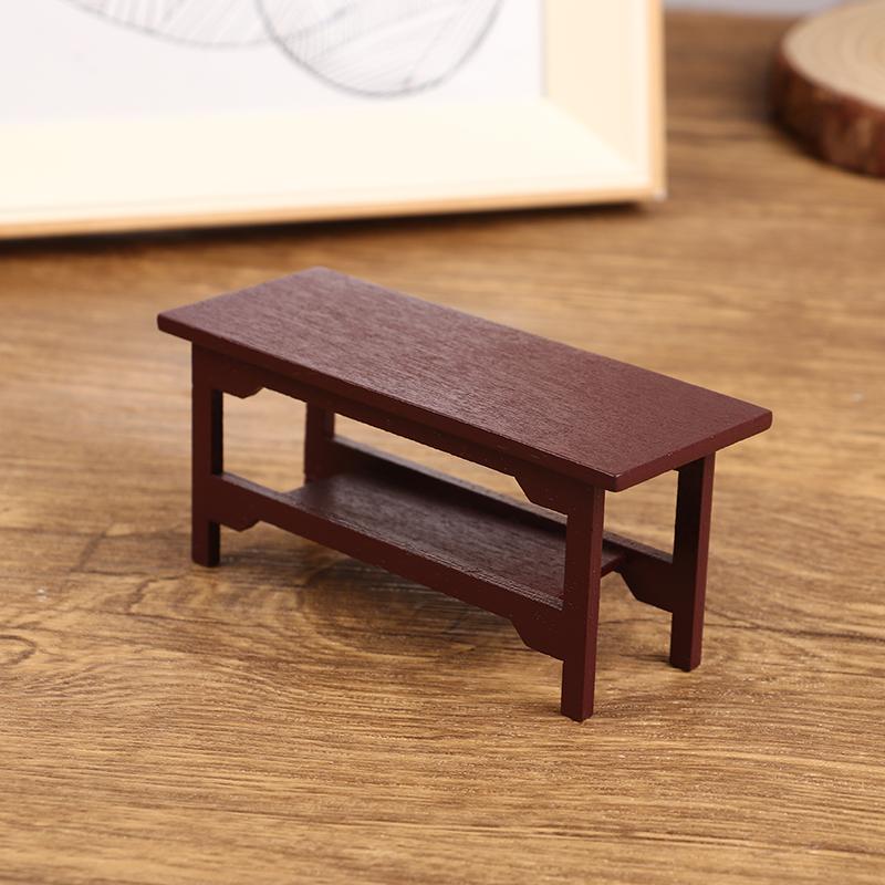 1Pc 1/12 Dollhouse Kitchen Room Furniture Dining Wood Table For Doll House