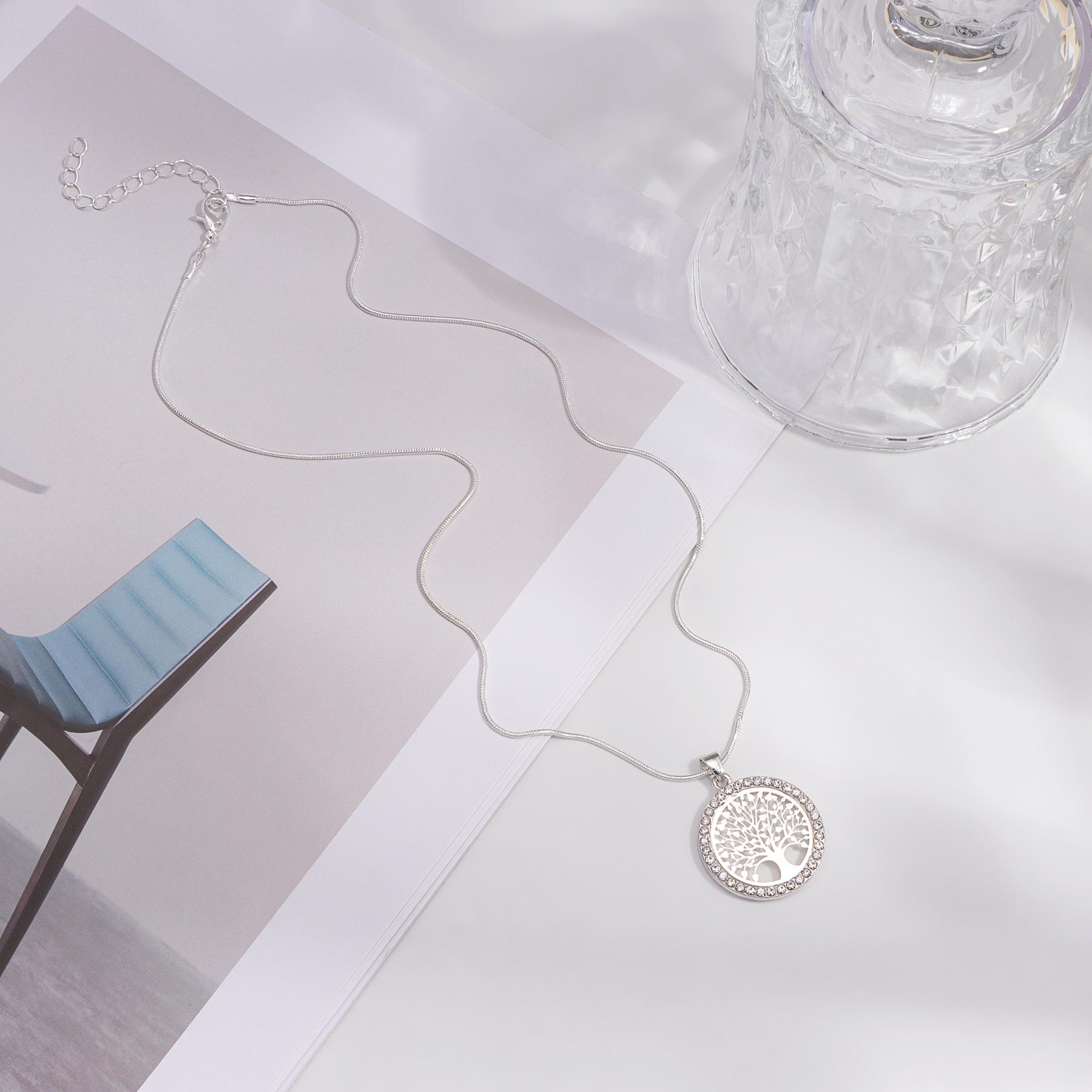 

Популярное ожерелье с подвеской Дерево Жизни - Европейская и американская мода, Личность, Полый дизайн Дерева Мира