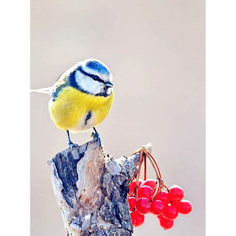 New 5D DIY Diamond Painting Bird Flower Diamond Embroidery Landscape Cross Stitch Full Round Drill Home Decor Manual Gift