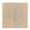 Meier Ethnic Style Colorful Glass Rice Beads Beaded Necklace for Women New Chinoiserieretroniche Style Clavicle Chain