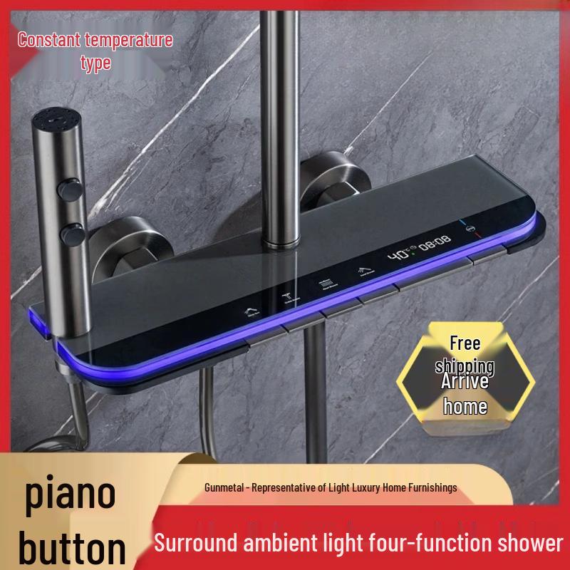 Four-Function Brass Anti-Scald Shower Set