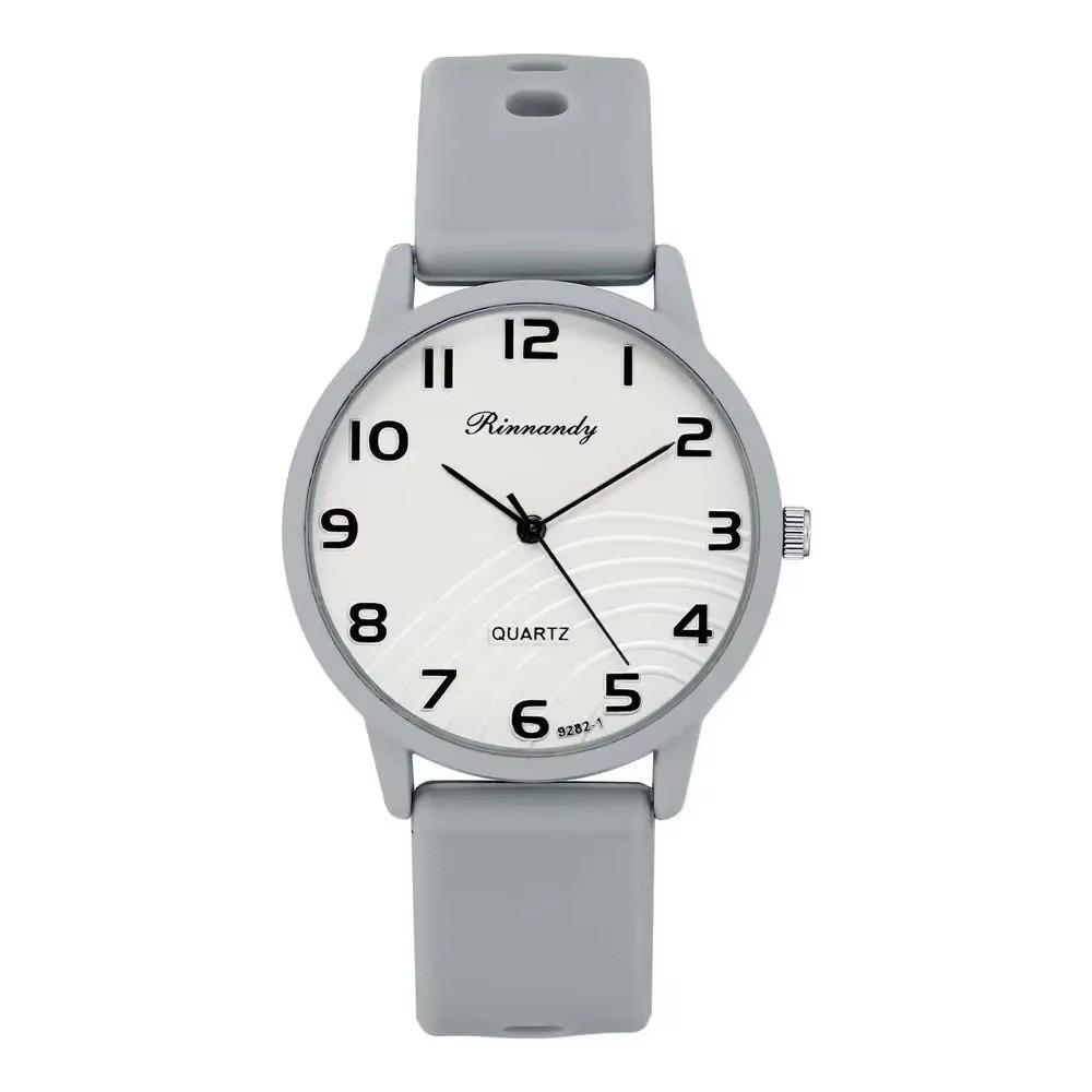 Arabic Dial Ladies Quartz Watch Silicone Band Clock Wristwatches Women Watches Student Couple Gift