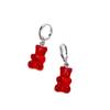 Gradient Chic Resin Bear Earrings Creative Animal Shape For Women