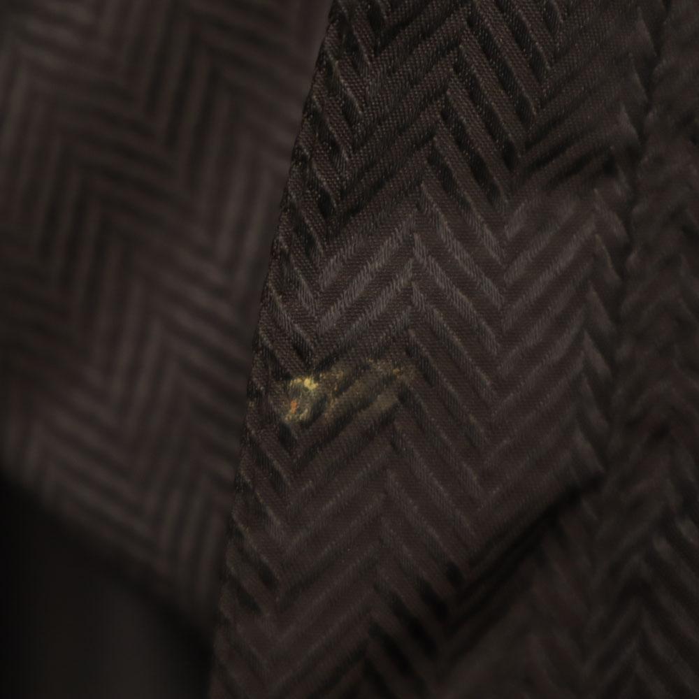 Armani Collezioni Made In Italy Herringbone Pattern Stainless Collar Coat Men's Used