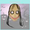 Frightening Long Hair Momo Mask Plastic Spooky Halloween Party Costume Prop