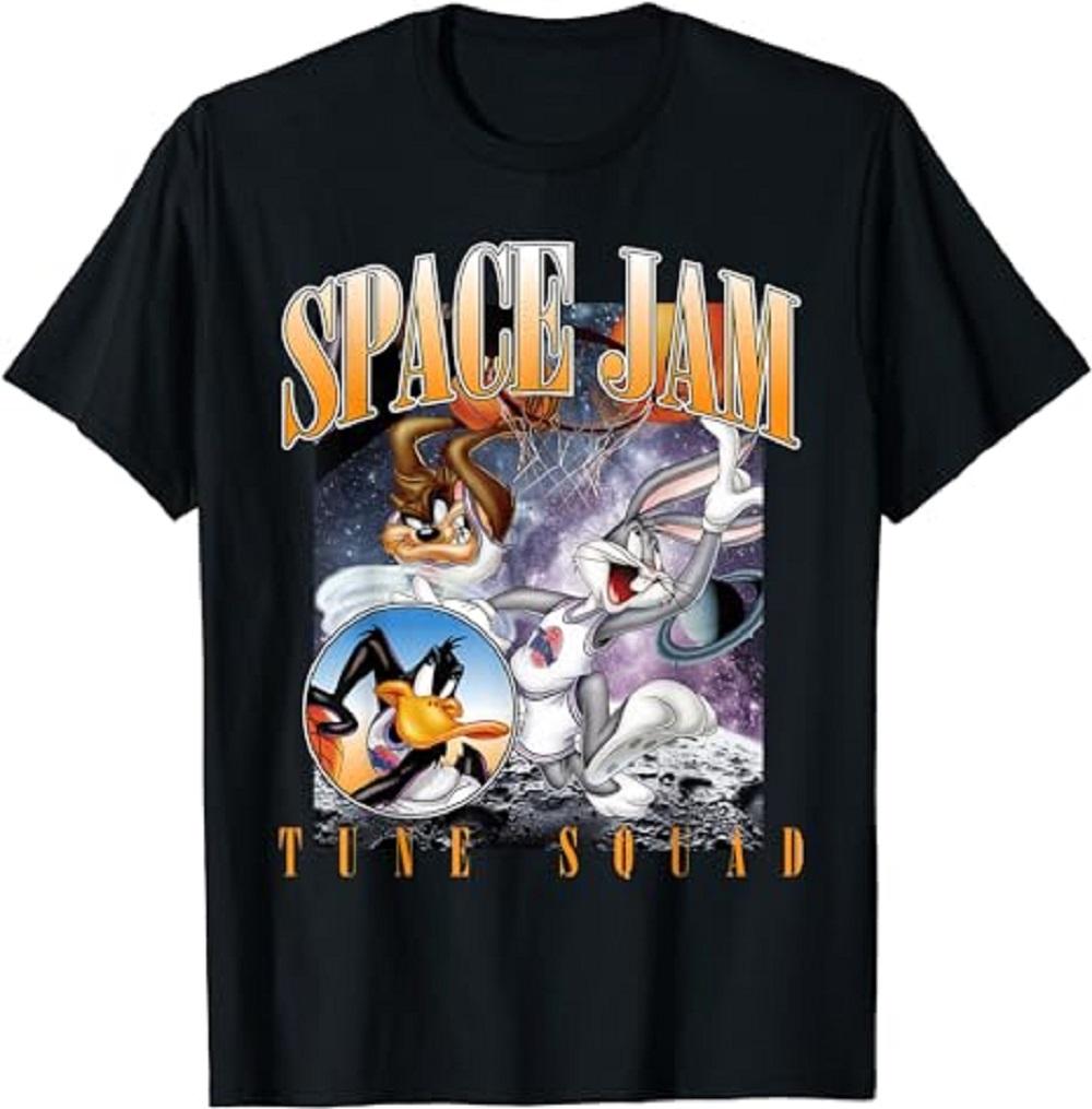 Space Jam Tune Squad Vintage T-Shirt - Men s Summer Cotton Graphic Tee S