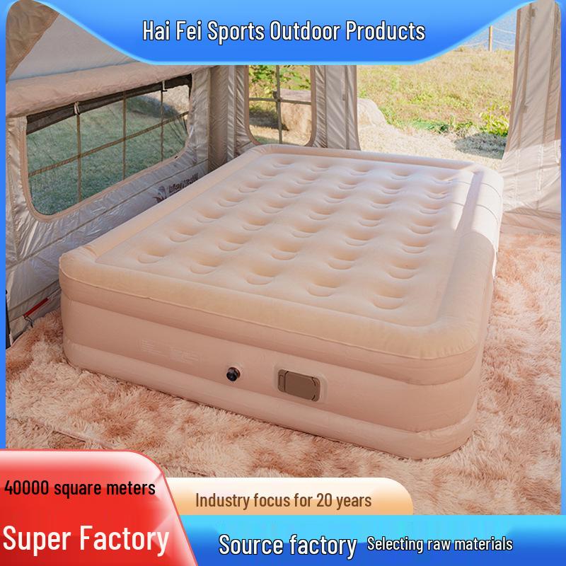 Self-Inflating Folding Air Mattress for Home & Outdoor Camping - Single/Double Bed