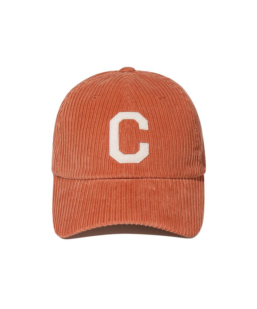 COVERNAT Corduroy C Logo Ball Cap Orange
