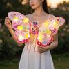 Handmade Mid-Autumn Festival Lantern DIY Material Bag Paper Handheld Glowing Lantern with LED Light Chinese Style