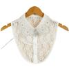 Weißer Spitzen-Ausschnitt Falscher Kragen für Damen Hemd Bluse Abnehmbarer Hemdkragen Falscher Kragen Revers Bluse Kleidung Accessoires
