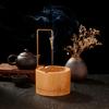 Natural Bamboo Incense Burner Upside Down Spring Clip Incense Holder Incense Plate Ash Catcher Home Decor