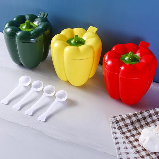 Creative Seasoning Jar Spice Rack Organizer Divided Seasoning Box Salt Pepper Chili Sauce Sugar Kitchen Gadget for Home Restaurant Buffet