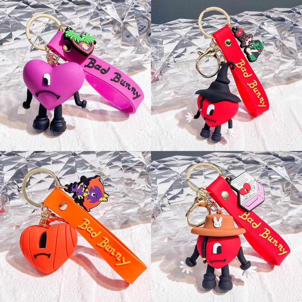 Bad Bunny Key Ring High Quality Soft Glue Kids Xmas Decoration Gift