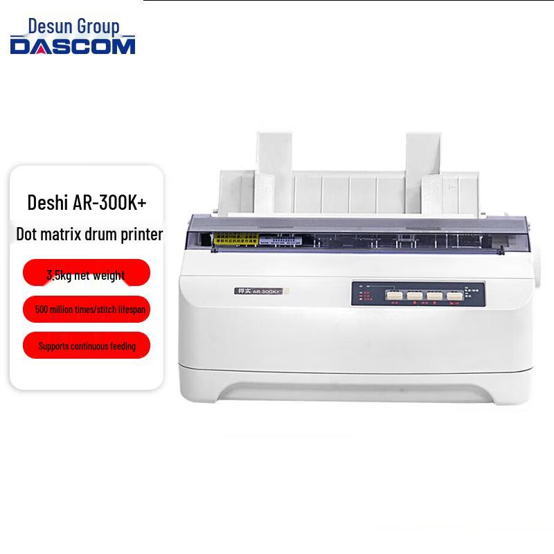 

Dascom AR-300K+ 24-Pin 80-Column Dot Matrix Printer CN plug (adapter included)