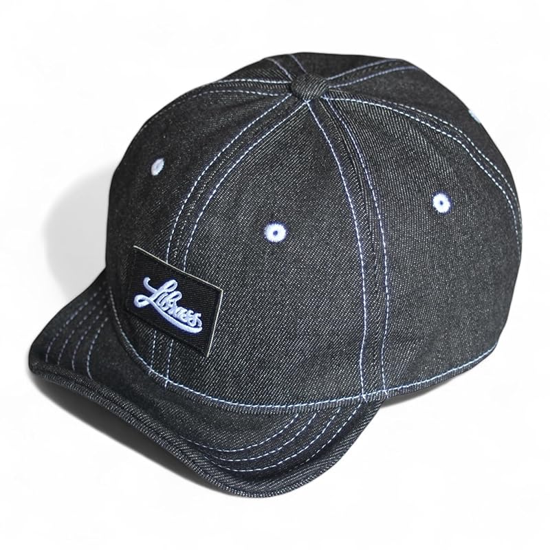 

[Librass] denim umpire cap Short brim short brim Deeper baseball cap baseball cap outdoor men s ladies