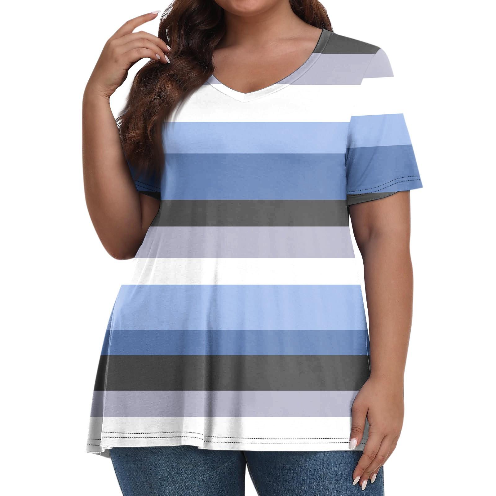 

Женские топы больших размеров Короткие рубашки Повседневная одежда с V-образным вырезом 3D-одежда Топы с принтом Футболки XXL