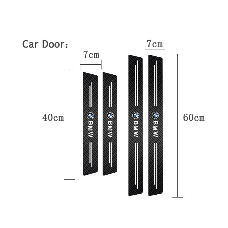 4/5PCS Auto Door Pedal Carbon Fiber threshold Strip Scratch Resistant Sticker For BMW X1 X2 X3 X5 X4 X6 X7 iX3 F20 F10 F07 E70 E