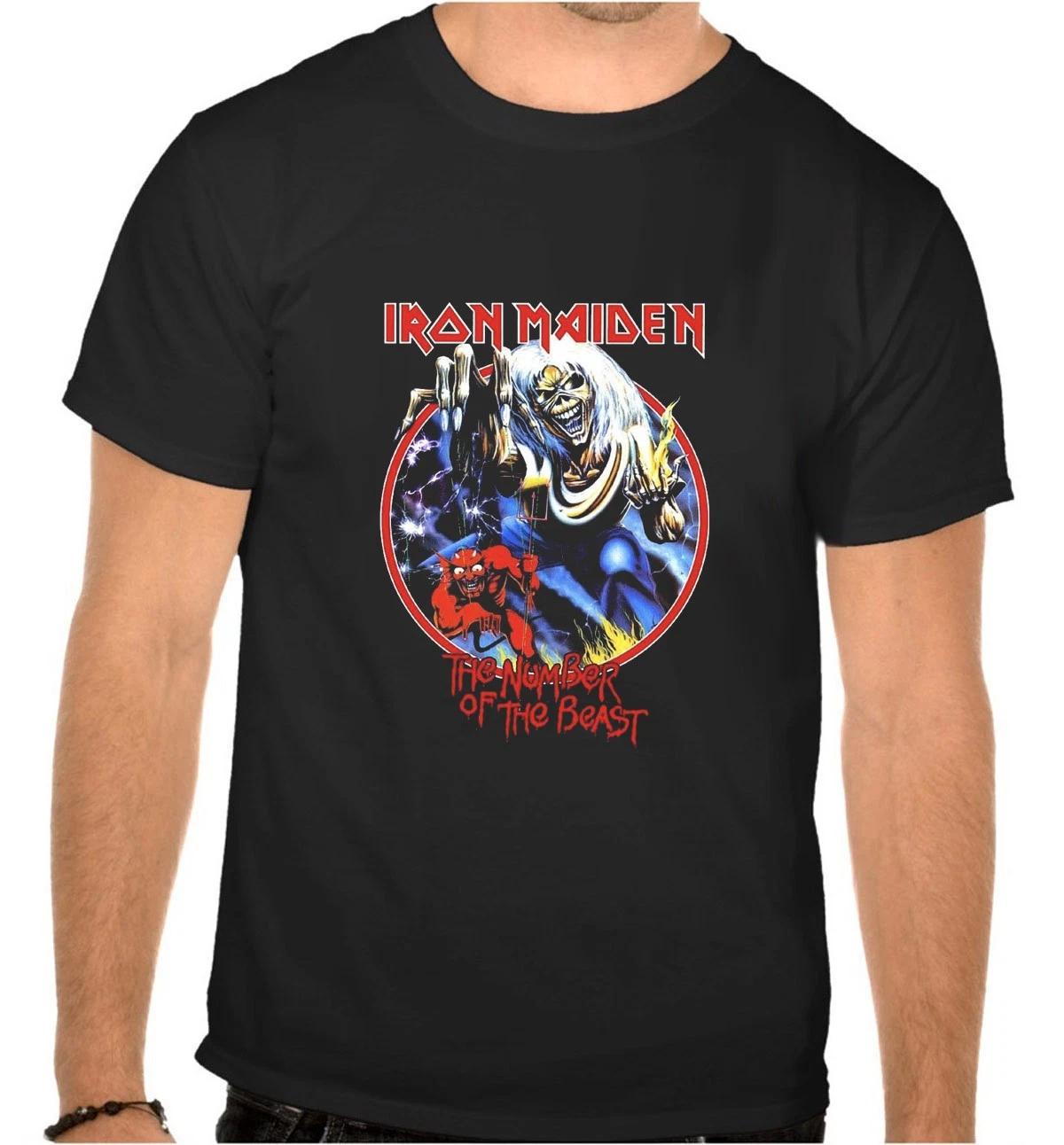 IRON MAIDEN Rock Music Logo Black Kids T-Shirt -1176 -Kids- 3XL