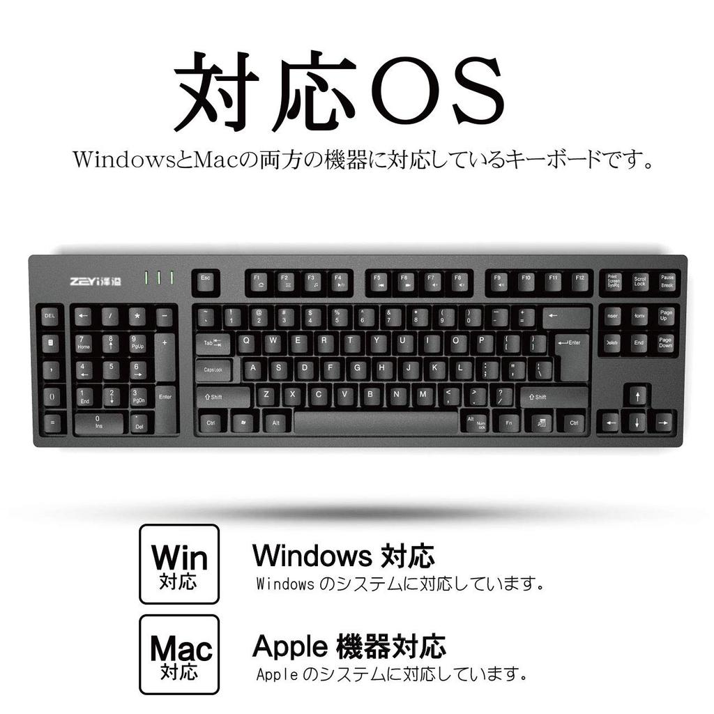 Felimoa Left-Handed Keyboard with Numeric Keypad On the Left Side, for PC, Computer, and Desk Work (Type A)