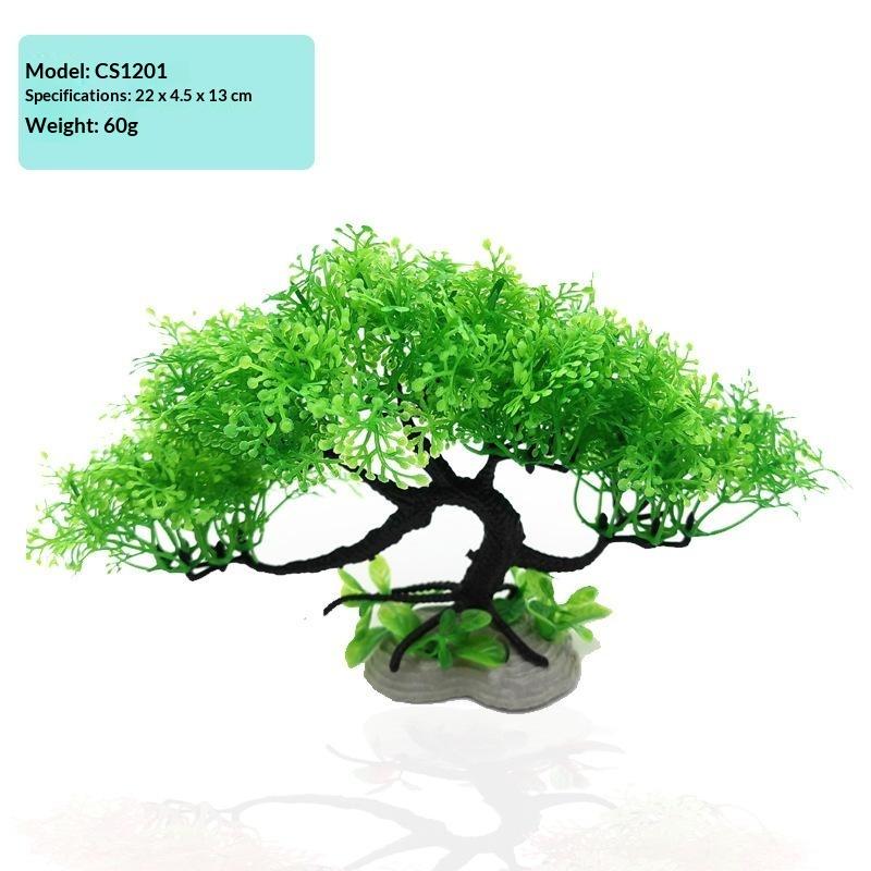 Aquarium Simulation Plants Fish Tank Landscaping Decorations Plastic Water Plants Flowers Trees Rocks Ornaments Accessories