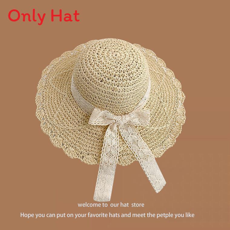 Chapeau de paille d'été à larges bords pour la protection solaire et l'amincissement du visage sans effort