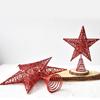 Home Navidad Glitter Iron Gold Christmas Decoration Christmas Tree Top Star Tree Ornaments
