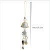 Cute Sweet Glass Starfish Fish Wind Chime Mobile Phone Chain Lanyard Keychain Pendants Backpack Keyring Bag Hang Ornaments Gifts
