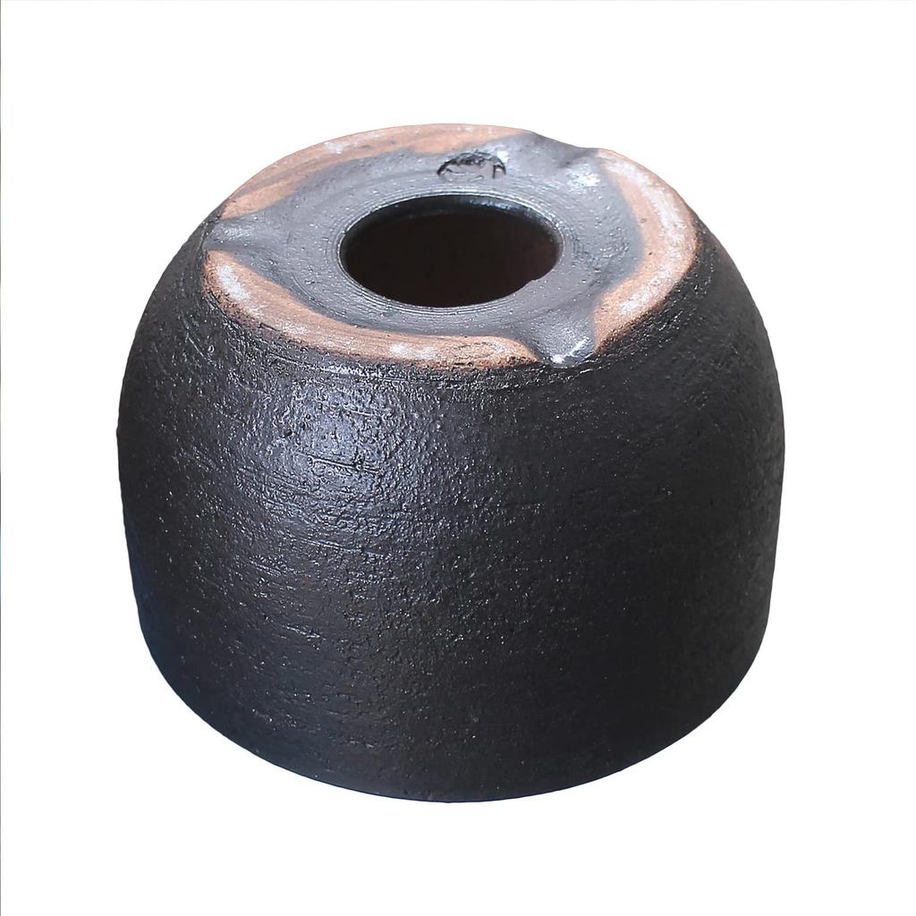 Umekichi Bonsai Black Matte Bottomed Bonsai Pot 5 Shigaraki for Tuberous Small Ceramic Piece Supplies, (Size (approx. 14.5cm)), Ware, Wildflowers,