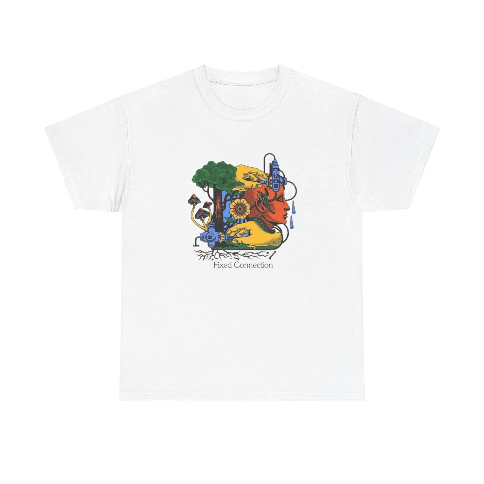 

Fixed Connection Art Graphic T Shirt Mens Womens Tees Top Unisex Heavy Cotton Tee Gift New 3XL