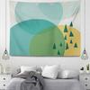 Minimalistischer Stil Wandteppich Nordische Hippie Ästhetik Illustration Wandteppich Wandbehang für Heimdekoration Wohnzimmer Schlafzimmer Studentenwohnheim