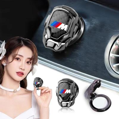 XZESF1 Car One-Click Engine Start Stop Switch Button Circle Cover Protect Ring Sticker For M M3 M4 M5 X1 X3 X5 X6 X7 F10 F20 F22