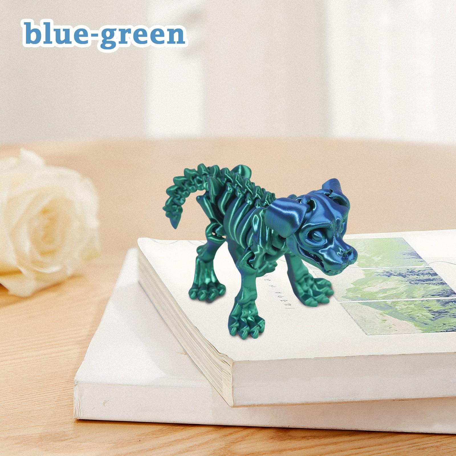 

3D-печать Скелет Собака Активность Сустав Животное Модель Самодельная Игрушка Украшения Творческие Украшения Ремесла One Size армия зеленый