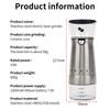 1200mAh Stainless Portable Electric Coffee Grinder Ceramic Grinding Coffee Beans Grinder USB Rechargeable Kitchen Smash Machine