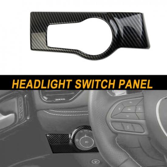 Carbon Fiber Interior Headlight Switch Panel Trim Cover for Dodge Durango +