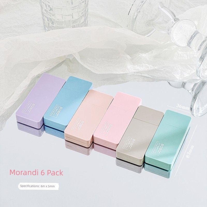 

Grade Three Class Two Gradient Dopamine Color Correction Tape Student Large Capacity Correction Tape Good-looking Portable Correction Tape K Morandi 6 Pack