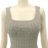 GRAXIA Cabaret Mini Knit Tight Square Cami One Size Fits Most Dress, Dress, Dress, Sleeveless, Fit, Neck, Casual, Dress, Stretchy, Women's, Gray,