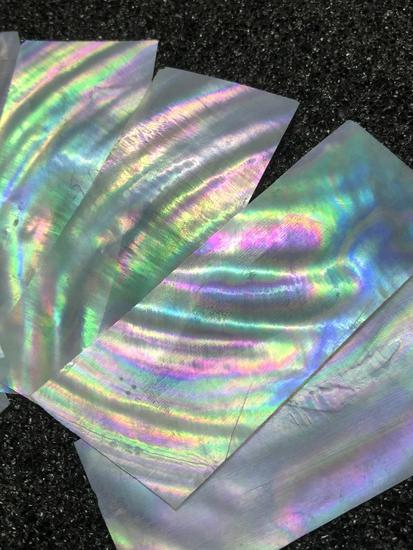 Natural Freshwater White Mother-of-Pearl Inlay Stickers - Shell Alternative Cue Light Pieces