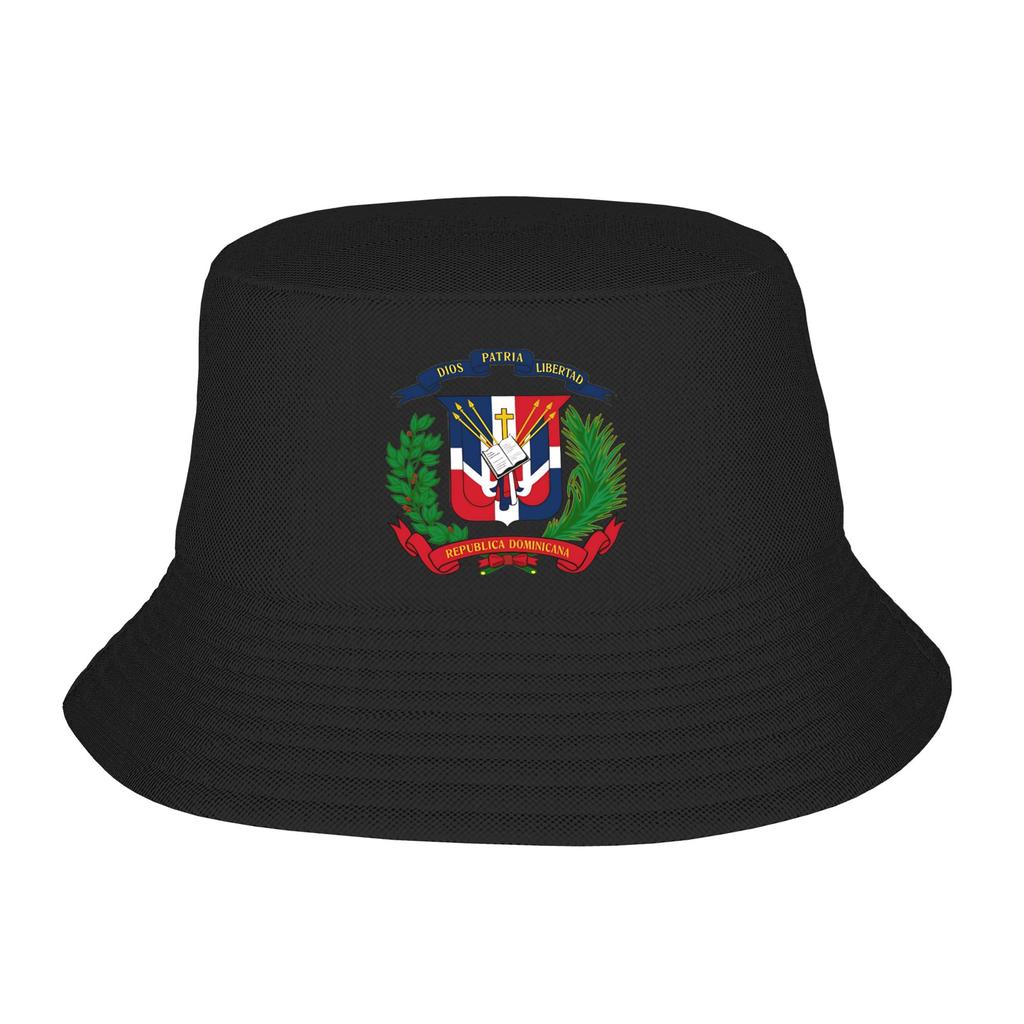 Dominican Republic Flag Hispanic Heritage Bucket Hat For Men Beach Floppy Hat Street Foldable For Camping Fishing Caps Bob Hat