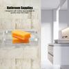 Silver Soap Rack Stainless Steel Soap Organizer Box Modern Soap Dish  Bathroom Kitchen Washroom