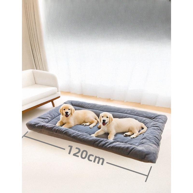 Winter Fleece Thick Dog Bed Mat Soft Comfortable Pad for Large Dogs Crate Hot Sale Warm Pet Bed