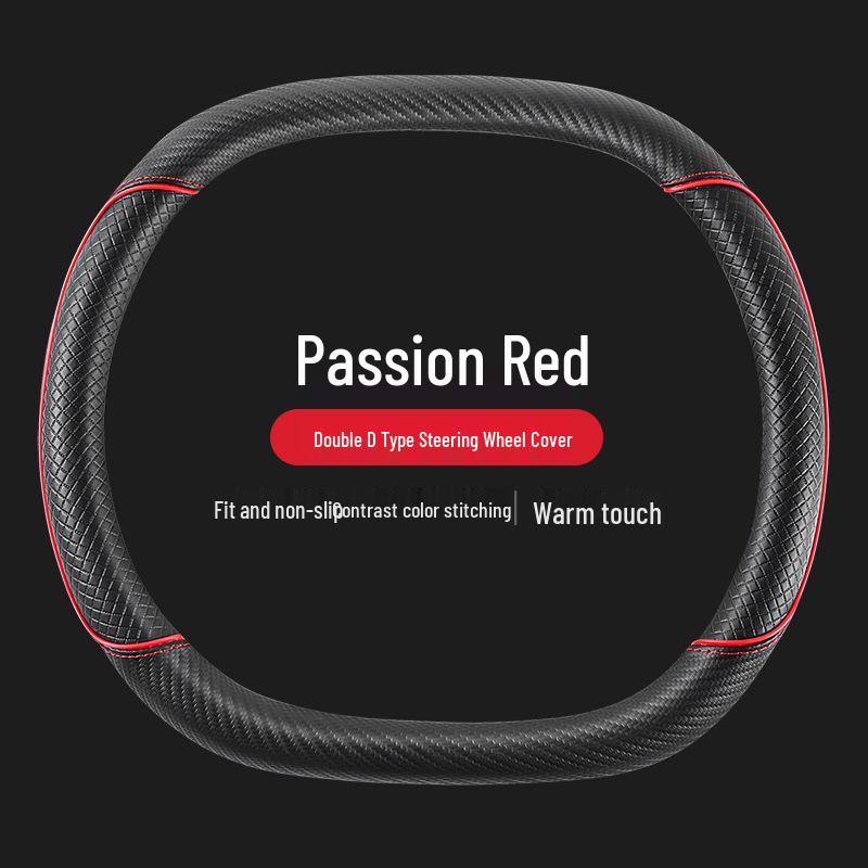 2026 Custom Carbon Fiber Car Steering Wheel Cover 38cm