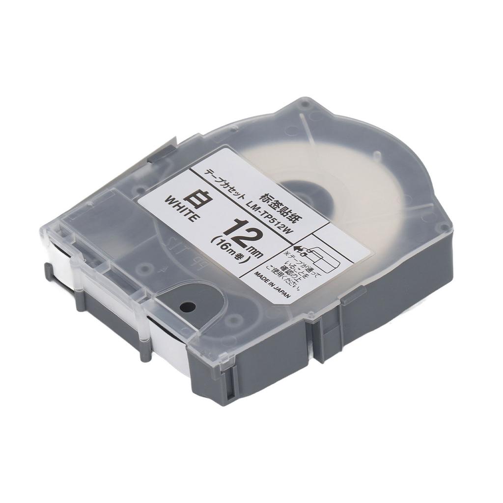 Label Tape 12mm 16m PET Material Abrasion Resistant Label Maker Tape with for LM 550A