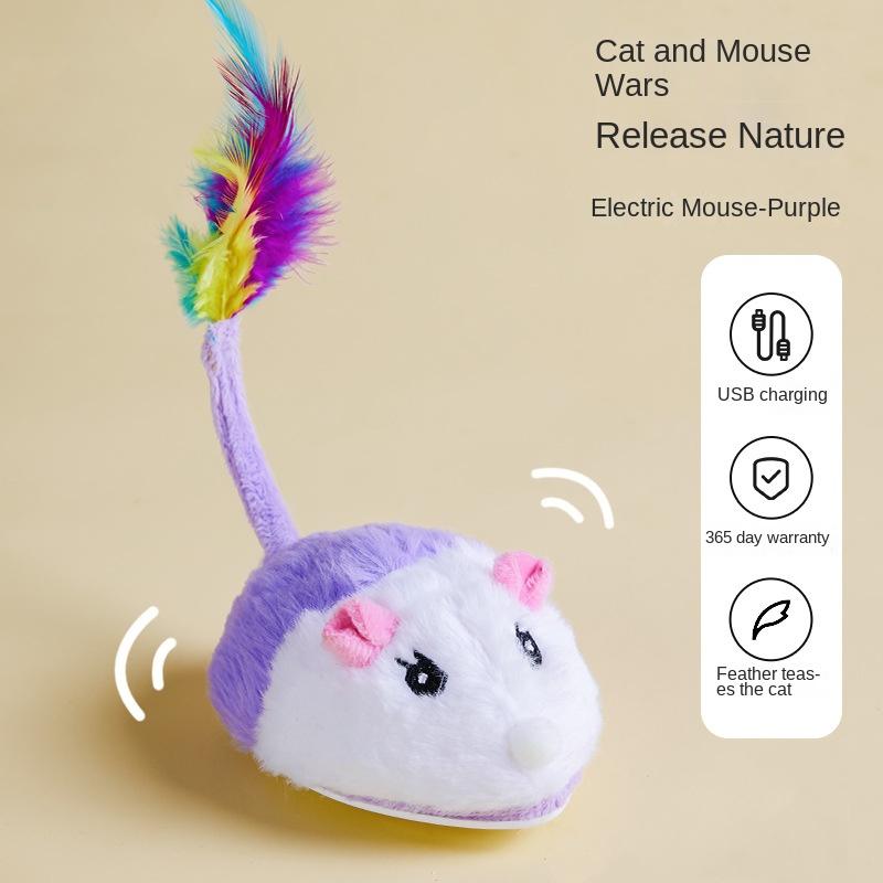 Smart Sensing Katzenspielzeug Interaktiv Automatisch Elektronische Maus Katze Ärgern Indoor-Spiel Katzenspielzeug USB-Aufladung Katze Katze