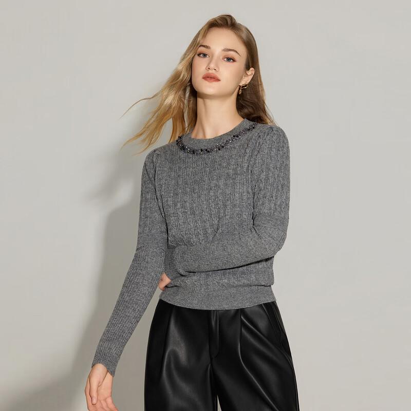 Women's Cable Knit Wool Sweater