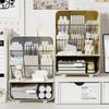 Bevel Insert Storage Box Large Capacity Drawer Cosmetic Brush Holder Compartment Multifunctional Commodity Shelf for Desktop