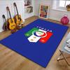 Italia Flag-Themed Design Patterned Carpet, Non Slip Mat Suitable for Living Room and Bedroom Sofas