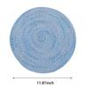 11/18/30cm Decorative Handmade Cup Mat Insulated Coasters Placemat Bowl Pad Non-Slip Round Tea Coffee Cup Coaster Table Pads