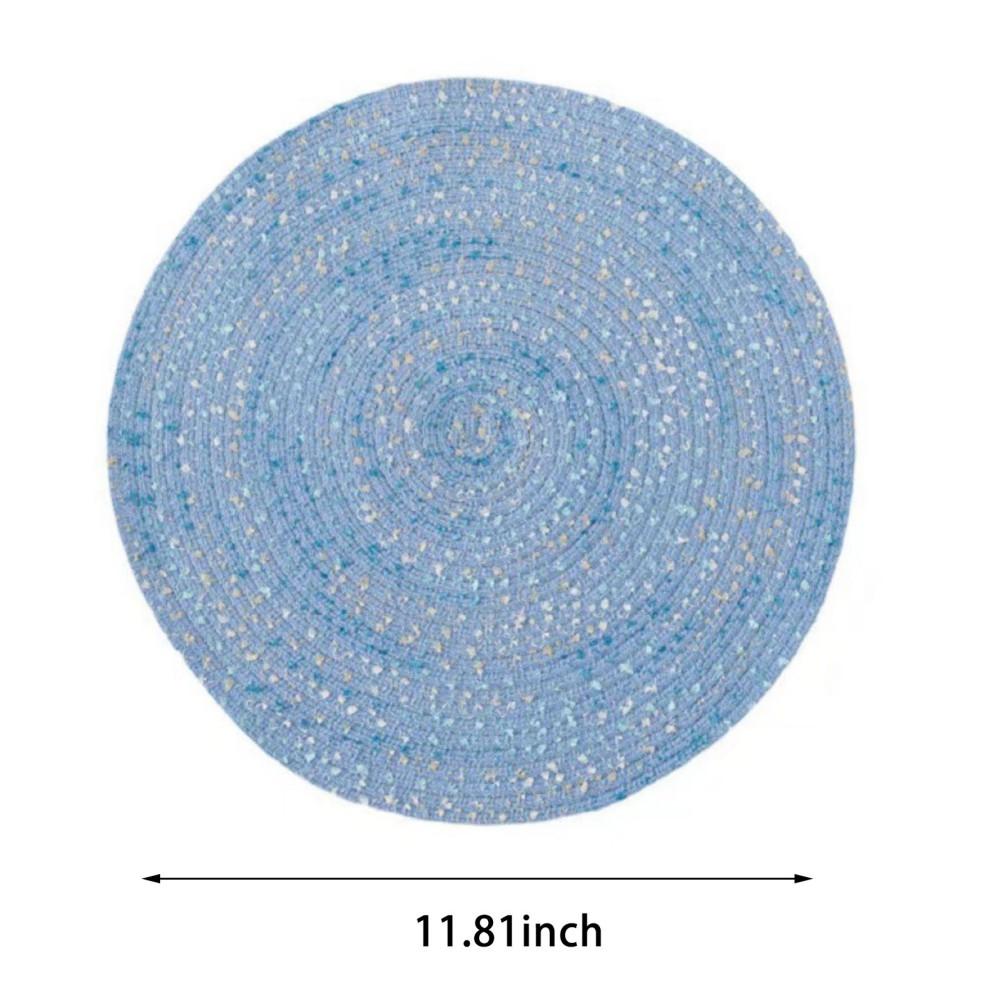 11/18/30cm Decorative Handmade Cup Mat Insulated Coasters Placemat Bowl Pad Non-Slip Round Tea Coffee Cup Coaster Table Pads